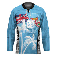 Personalised Fiji Day 2026 Hockey Jersey Masi Tapa Pattern With Palm Tree