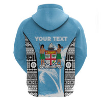 Personalised Fiji Day 2026 Hoodie Masi Tapa Pattern With Palm Tree