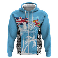 Personalised Fiji Day 2026 Hoodie Masi Tapa Pattern With Palm Tree