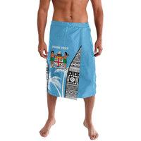 Personalised Fiji Day 2026 Lavalava Masi Tapa Pattern With Palm Tree