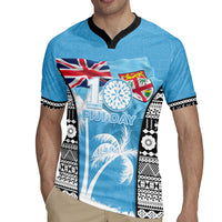 Personalised Fiji Day 2026 Rugby Jersey Masi Tapa Pattern With Palm Tree