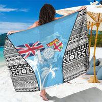 Fiji Day 2026 Sarong Masi Tapa Pattern With Palm Tree