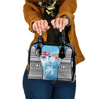 Fiji Day 2026 Shoulder Handbag Masi Tapa Pattern With Palm Tree