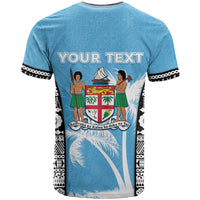 Personalised Fiji Day 2026 T Shirt Masi Tapa Pattern With Palm Tree