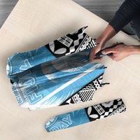 Fiji Day 2026 Umbrella Masi Tapa Pattern With Palm Tree