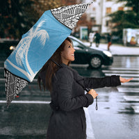 Fiji Day 2026 Umbrella Masi Tapa Pattern With Palm Tree