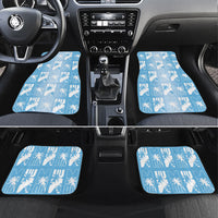Bula Fiji Car Mats Blue Makare Masi Tapa Pattern