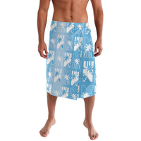 Bula Fiji Lavalava Blue Makare Masi Tapa Pattern