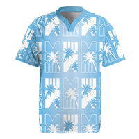 Bula Fiji Rugby Jersey Blue Makare Masi Tapa Pattern