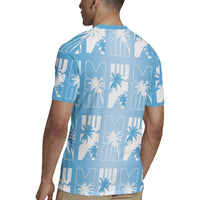 Bula Fiji Rugby Jersey Blue Makare Masi Tapa Pattern