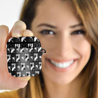 Bula Fiji AirPods Case Black Makare Masi Tapa Pattern