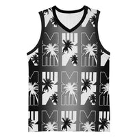 Bula Fiji Basketball Jersey Black Makare Masi Tapa Pattern