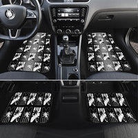 Bula Fiji Car Mats Black Makare Masi Tapa Pattern