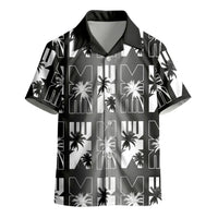 Bula Fiji Kid Hawaiian Shirt Black Makare Masi Tapa Pattern