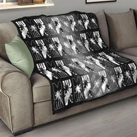 Bula Fiji Quilt Black Makare Masi Tapa Pattern