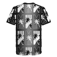 Bula Fiji Rugby Jersey Black Makare Masi Tapa Pattern