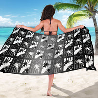 Bula Fiji Sarong Black Makare Masi Tapa Pattern