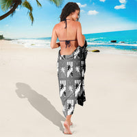 Bula Fiji Sarong Black Makare Masi Tapa Pattern
