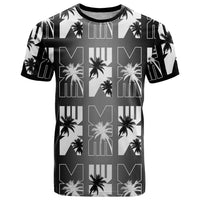 Bula Fiji T Shirt Black Makare Masi Tapa Pattern
