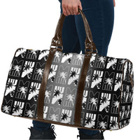 Bula Fiji Travel Bag Black Makare Masi Tapa Pattern