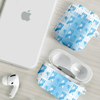 Bula Fiji AirPods Case White Makare Masi Tapa Pattern