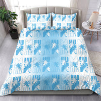 Bula Fiji Bedding Set White Makare Masi Tapa Pattern