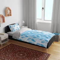 Bula Fiji Bedding Set White Makare Masi Tapa Pattern