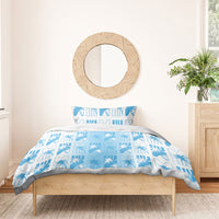 Bula Fiji Bedding Set White Makare Masi Tapa Pattern