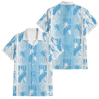 Bula Fiji Family Matching Puletasi and Hawaiian Shirt White Makare Masi Tapa Pattern