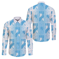 Bula Fiji Family Matching Puletasi and Hawaiian Shirt White Makare Masi Tapa Pattern