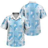 Bula Fiji Family Matching Puletasi and Hawaiian Shirt White Makare Masi Tapa Pattern