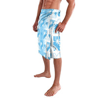 Bula Fiji Lavalava White Makare Masi Tapa Pattern