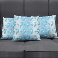 Bula Fiji Pillow Cover White Makare Masi Tapa Pattern
