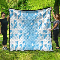 Bula Fiji Quilt White Makare Masi Tapa Pattern