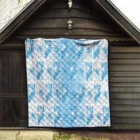 Bula Fiji Quilt White Makare Masi Tapa Pattern