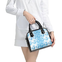 Bula Fiji Shoulder Handbag White Makare Masi Tapa Pattern