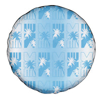 Bula Fiji Spare Tire Cover White Makare Masi Tapa Pattern