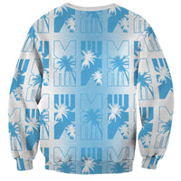 Bula Fiji Sweatshirt White Makare Masi Tapa Pattern