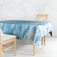 Bula Fiji Tablecloth White Makare Masi Tapa Pattern