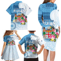 Fiji Day Family Matching Long Sleeve Bodycon Dress and Hawaiian Shirt Proud To Be Fijian