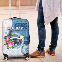 Fiji Day Luggage Cover Proud To Be Fijian LT05 Blue - Polynesian Pride