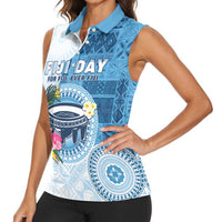 Fiji Day Women Sleeveless Polo Shirt Proud To Be Fijian
