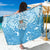 Fiji Spring Break Sarong Fijian Tapa Pattern Blue LT05 One Size 44 x 66 inches Blue - Polynesian Pride