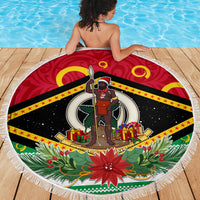 Vanuatu Christmas Beach Blanket Santa God Yumi LT05 - Wonder Print Shop