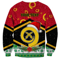 Personalized Vanuatu Christmas Sweatshirt Santa God Yumi LT05 - Polynesian Pride