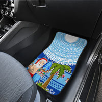 Fiji Christmas Car Mats Santa Claus Surf Marau Na Kerisimasi LT05 - Polynesian Pride