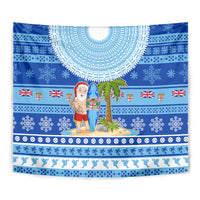 Fiji Christmas Tapestry Santa Claus Surf Marau Na Kerisimasi LT05 - Polynesian Pride