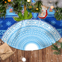 Fiji Christmas Tree Skirt Santa Claus Surf Marau Na Kerisimasi LT05 - Polynesian Pride