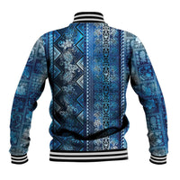 Hawaii Makahiki Turtle Baseball Jacket Galaxy Tapa Pattern - Polynesian Pride