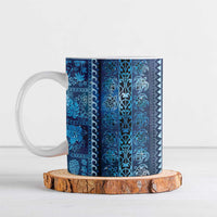 Hawaii Makahiki Turtle Ceramic Mug Galaxy Tapa Pattern - Polynesian Pride